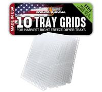 Sophos Survival Tray Grids for Harvest Right Freeze Dryer Trays (Set of 10 grids - fits 5 Medium Trays)