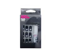 Sophy Robson Nail-Its False Bow Press-On Nails, Black, 24-Piece