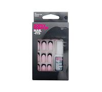 Sophy Robson Nail-Its False French Tip Press-On Nails, Black, 24-Piece