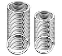 Sopito Flat Split Key Rings, 25mm & 28mm for Home Keys DIY Crafts, 100Pcs