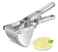 Sopito Stainless Steel Potato Ricer Multifunctional Vegetable Masher for Smooth Fluffy Mashed Potatoes Silver