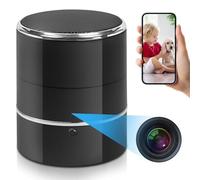 SOPKVL Bluetooth Speaker Camera - HD 1080P Wireless Camera - WiFi Cam with 240° Ultra Wide Angle Lens - Supports WiFi Bluetooth connectivity.