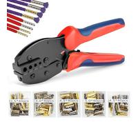 Sopnom Aglets for Shoelaces, Aglet Crimping Tool, 200Pcs Metal Aglets in 4 Colors & 4 Sizes (3.5/4/4.5/5mm), Repair Aglets for Shoelaces, Hoodies, Pants, Sneakers