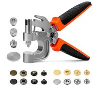 Sopnom Leather Snaps Buttons Tool Kit, Snap Button Press Pliers with 40 Sets 15mm Metal Snap Fastener, 4 Colors Leather Snaps for Repairing Clothes, Jackets, Bracelets, Bags, DIY Craft Projects