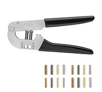 Sopnom Shoelace Tips Tools with 64 pcs Bullet Aglets, Tips Repair Replacement Tool Plier for Sneakers,Hoodies,Bungee Cords, Black, 4.0