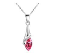 Sopodbacker Necklace Pendant Chain Men Women Jewellery Angel Eye Elf Pendant Clavicle Chain Necklace Jewelry Accessories Men And Women Punk Wedding Party 银深粉