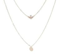 Sopodbacker Necklace Pendant Chain Men Women Jewellery Boho Chain Beads Discs Pendants Necklace Multi Layer Chokers Women Jewelry Party Gifts Goldcolor