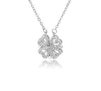 Sopodbacker Necklace Pendant Chain Men Women Jewellery Boho Four Leaf Clover Pendant Necklaces Women Heart Jewelry Gift Wedding N03244P-2