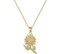 Sopodbacker Necklace Pendant Chain Men Women Jewellery Classic Retro Romantic White Jewelry Sunflower Necklace Dinner Pendant Wedding Party Boho