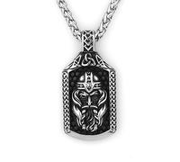 Sopodbacker Necklace Pendant Chain Men Women Jewellery Classic Viking Helmet Pendant Necklace Men And Women Punk Geometric Retro