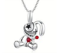 Sopodbacker Necklace Pendant Chain Men Women Jewellery Cursed Doll Necklace Punk Pendant Men And Women Party Geometric Wedding Punk Gift 项链2