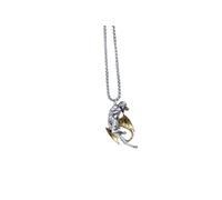 Sopodbacker Necklace Pendant Chain Men Women Jewellery Devil Angel Necklace Men And Women Couple Vintage Gift Party Wedding Geometry 恶魔天使+60Cm珍珠链