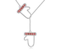 Sopodbacker Necklace Pendant Chain Men Women Jewellery Glove Necklace Simple Clavicle Chain Jewelry Men And Women Party Geometric Wedding Punk Gift
