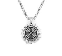 Sopodbacker Necklace Pendant Chain Men Women Jewellery Hollow Sun Simple Versatile Pendant Necklace Jewelry Men And Women Punk Geometry 单吊坠
