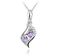 Sopodbacker Necklace Pendant Chain Men Women Jewellery Jewelry Angel Elf Necklace Bridal Accessories Men And Women Party Wedding Geometric Boho 银紫罗兰