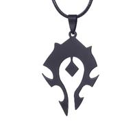 Sopodbacker Necklace Pendant Chain Men Women Jewellery Jewelry Pendant World Alliance Logo Necklace Men Gifts Punk Party Black