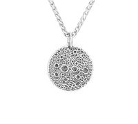 Sopodbacker Necklace Pendant Chain Men Women Jewellery Moon Surface Coin Simple Hip Hop Pendant Punk Necklace Geometric Men And Women 单吊坠