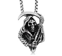 Sopodbacker Necklace Pendant Chain Men Women Jewellery Necklace Death Retro Hip Hop Men And Women Party Geometric Wedding Skull Punk Gift