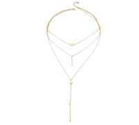 Sopodbacker Necklace Pendant Chain Men Women Jewellery Necklaces Pendants 3 Layers Tassel Jewelry Women Gifts Wedding Party Gold