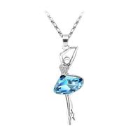 Sopodbacker Necklace Pendant Chain Men Women Jewellery Pendant Necklace Ballerina Necklace Jewelry Men And Women Party Wedding Boho Gift 银海蓝