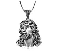 Sopodbacker Necklace Pendant Chain Men Women Jewellery Religious Jesus Hip Hop Jewelry Pendant Retro Gift Necklace Party Geometric Wedding Simple