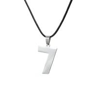 Sopodbacker Necklace Pendant Chain Men Women Jewellery Shape 0-9 Number Pendant Women Figure Necklaces Clavicle Chain Jewelry Gifts 7