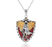 Sopodbacker Necklace Pendant Chain Men Women Jewellery Shield Pendant Necklace Simple Wings Alloy Men And Women Party Geometric Wedding Punk