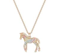 Sopodbacker Necklace Pendant Chain Men Women Jewellery Small Rainbow Horse Pendant Necklace Accessories Men And Women Party Geometric Wedding Punk Gift 金色