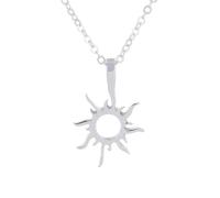 Sopodbacker Necklace Pendant Chain Men Women Jewellery Sun Pendants Good Necklaces Jewelry Gifts Wedding Party Punk Boho Silver