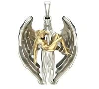Sopodbacker Necklace Pendant Chain Men Women Jewellery Vintage Jesus Wings Necklace Angel Men And Women Punk Geometric Wedding Party