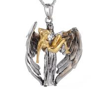 Sopodbacker Necklace Pendant Chain Men Women Jewellery Vintage Jesus Wings Necklace Angel Men And Women Party Geometric Wedding Punk 项链