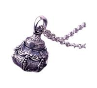 Sopodbacker Necklace Pendant Chain Men Women Jewelleryretro Punk Style Necklace Openable Pendant Men Women