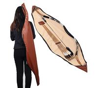SOPOGER Archery Longbow Case 60 Inch - Traditional Long Bow Recurve Bow Case Leather A Piece Bow Carrying Bag for Outdoor Shooting Hunting