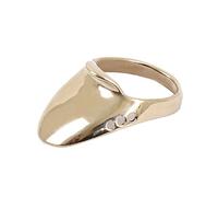 SOPOGER Archery Thumb Ring Brass Finger Protector for Traditional Recurve Bow for Finger Safety Ring Bow Hunting Accessories (24#)