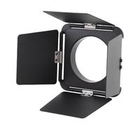 Soporte Bowens con Deflector de luz de Cuatro hojas: Protector de luz de Flash de aleación de aluminio Ajustable Compatible con Luces de Video para fotografía y vlogging