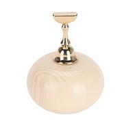 Soporte de exhibición para decoración de uñas, soporte para práctica de manicura con soportes magnéticos para puntas de uñas, Base Dorada, herramienta de entrenamiento y (Wood Grain + 1 Golden Base)