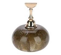 Soporte de exhibición para decoración de uñas, soporte para práctica de manicura con soportes magnéticos para puntas de uñas, Base Dorada, herramienta de entrenamiento y (Black + 1 Gold Base)