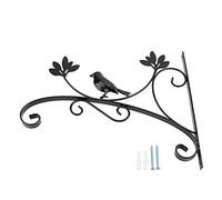Soporte de hierro para colgar en la pared, 4 paquetes de colgadores de plantas de pared de metal con tornillos de hierro, campanillas de viento, maceteros, macetas, decoración interior al aire libre