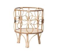 Soporte De Plantas De án - Estante De Taburete De Planta De Madera | De Mimbre, Soporte De Maceta Rústica Las Piernas Decoraciones Del Hogar Boho Para Suculentas, Flores Y Ventanas