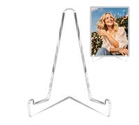 Soporte Expositor Para Tarjetas Deportivas - Soporte Triangular Para Coleccionables | Base Estable De Mesa 7 x 5 x 8.5 cm De Polyestireno Para Organizar Tarjetas En Estantes Dormitorio Estudio