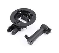 Soporte tipo S Soporte de montaje con agarre Manual para Flash Softbox Plástico duradero Ligero Portátil para fotografía de estudio 12,4 pulgadas Negro