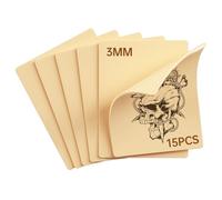 Soposuky 3mm Tattoo Practice Skin, 15 Pcs 5.9x7.9" Double Sides Fake Skin Tattoo, Soft Silicone Thick Tattoo Skin Practice for Tattoo Practice, Beginners, Artists