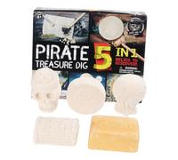 SOPOTUTU 1 Box Archaeological Excavation Pirate Style Educational Digging Kit for DIY Puzzle Plaything Enhances Hands Imagination Skills Safe Material