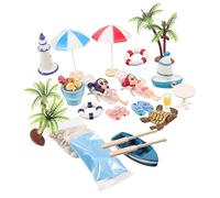 SOPOTUTU 1 Set Mini Beach Style Dollhouse Accessories Micro Summer Scene Decor with Unique Tiny Ornaments for Home Gardening and Miniature Landscape Decoration