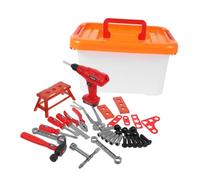 SOPOTUTU 1 Set Tool Pretend Play Tool Kit with Electric Drill Fun Learning for Developing Creativity Hand Eye Coordination Logical Thinking