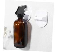 SOPOTUTU 10 Pcs Self Adhesive Spray Bottle Hangers No Drilling Wall Mounted Bottle Hooks for Cleaning Hair Styling Watering Cans Strong Adhesive Leave No Marks Easy Tool Installation