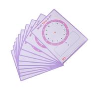 SOPOTUTU 10 Sheets Reusable Dual-sided Telling Paper Sheets for Erasable Clock Learning Mats Smooth Handwriting Homeschool Teaching Tool for Early Math Skills and Classroom Practice