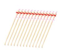 SOPOTUTU 100pcs Bamboo Ear Digging Spoon Natural Handmade Small Ear Wax Removal Tool Portable Cleaning Tools for Home Use Multipurpose Wax Removers Spoons Random Color