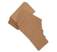 SOPOTUTU 100Pcs Blank Double-Sided Kraft Playing Cards DIY Note Accessory for Students and Crafts Portable Solid Color Word Cards for Custom Writing Drawing Study and Memory Games