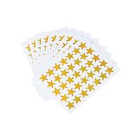 SOPOTUTU 100PCS Gold Star Stickers Scratch Resistant Self Adhesive Labels for Teachers Students Reward Chart Classroom Use Random Color